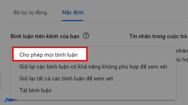 Cách bình luận trên youtube